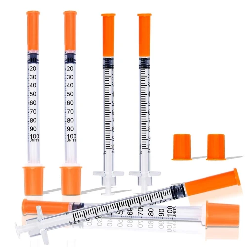 Insulin Safety Syringe1ml Needle Luer Lock