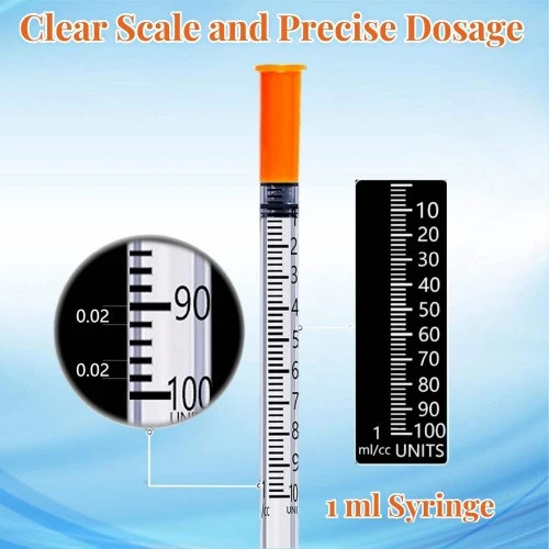 Insuline Sterile Safety Syringe With Orange Top suppliers